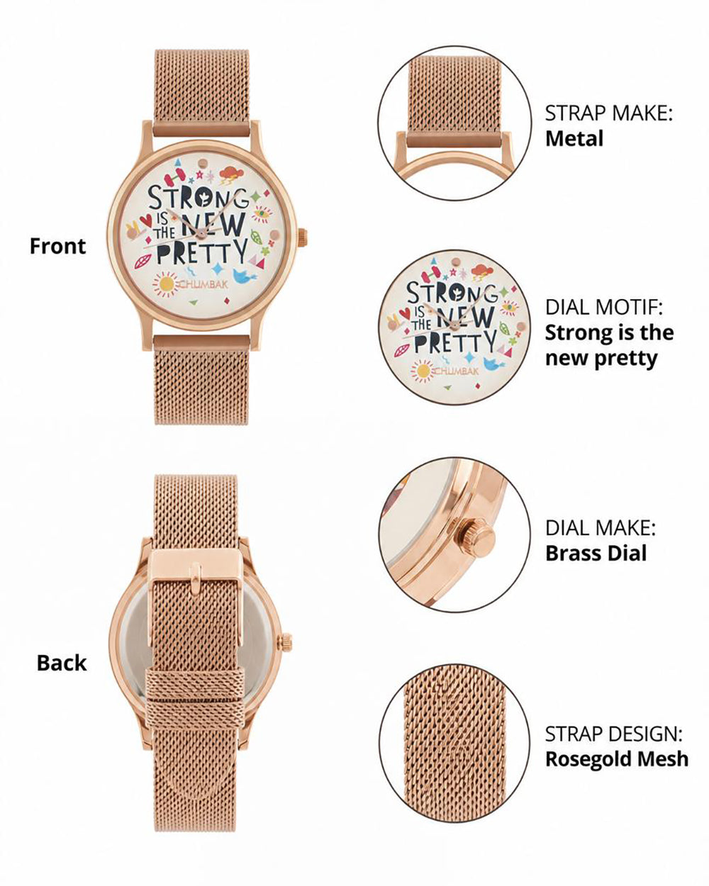 TEAL by Chumbak Strong is the new pretty Watch,Metal Mesh Strap