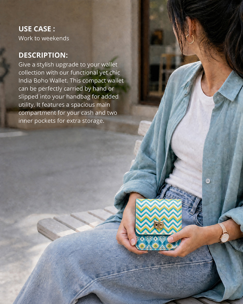 Folk Art Ikat Wallet