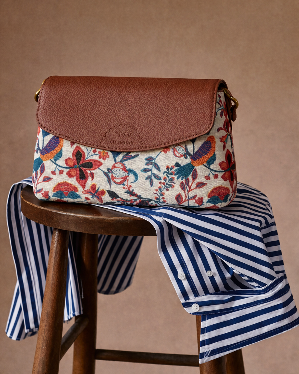 Teal by Chumbak  Bahaar Flap Away Sling