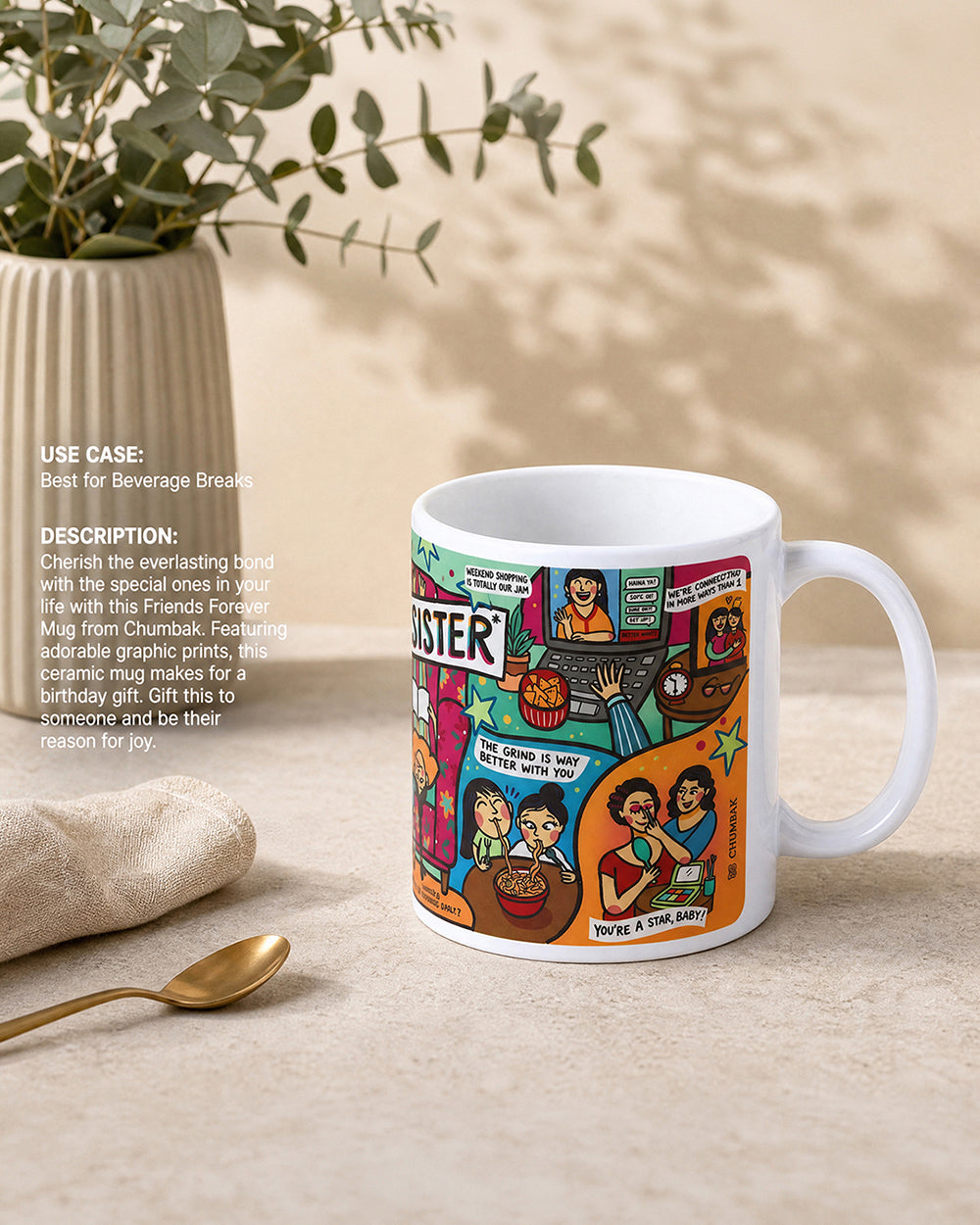 Friends Forever Mug- Multi, 300ml