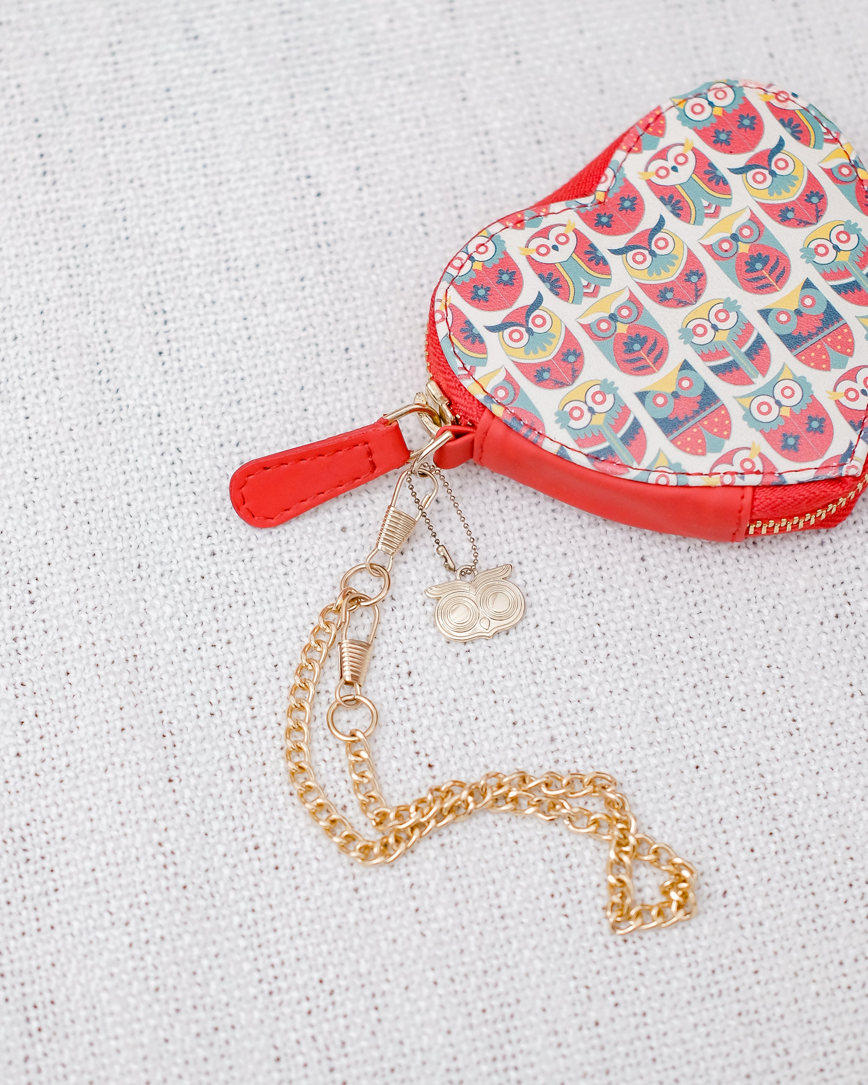 Hearty Owls Bag Charm