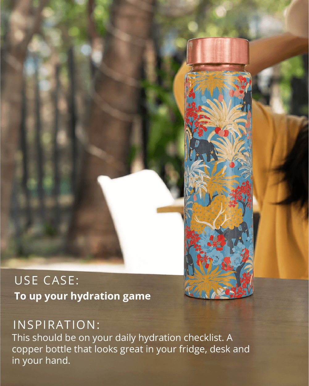 Jungle Folk Copper Bottle | 900 ml