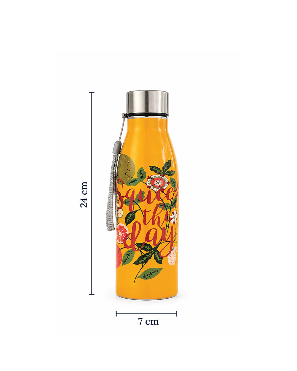 Squeeze the Day Steel Bottle, 700 ml | Citrus Zest