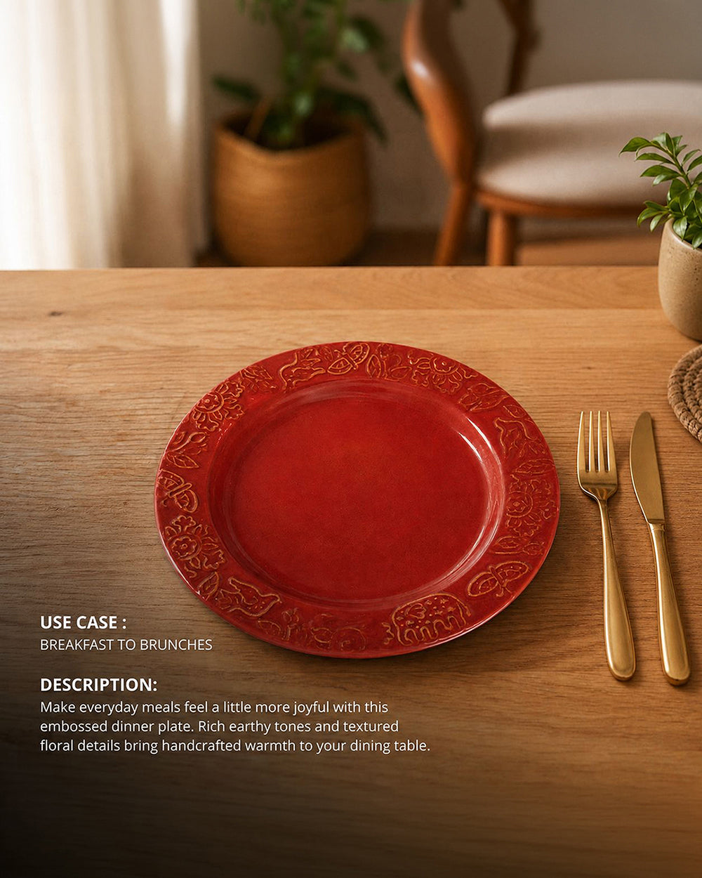 Forest Embossed  Plate | Forest Folklore