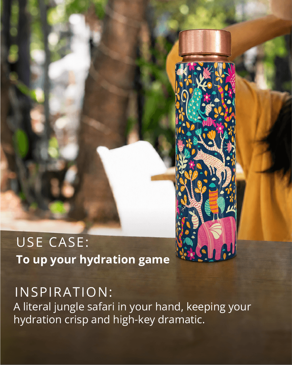 Jungle Drama Copper Bottle | 900 ml