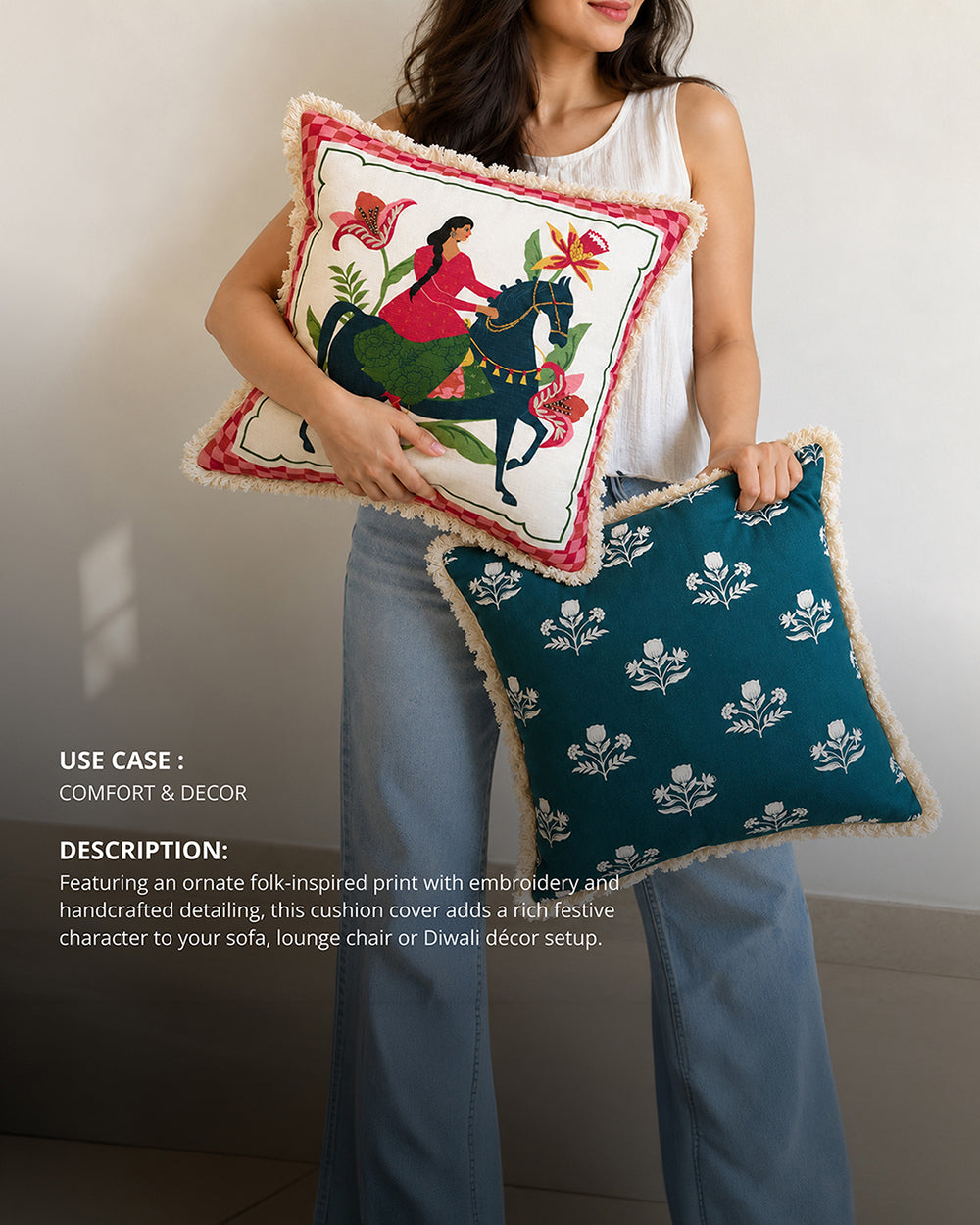 Rani Energy Cushion Cover | Haveli Socials