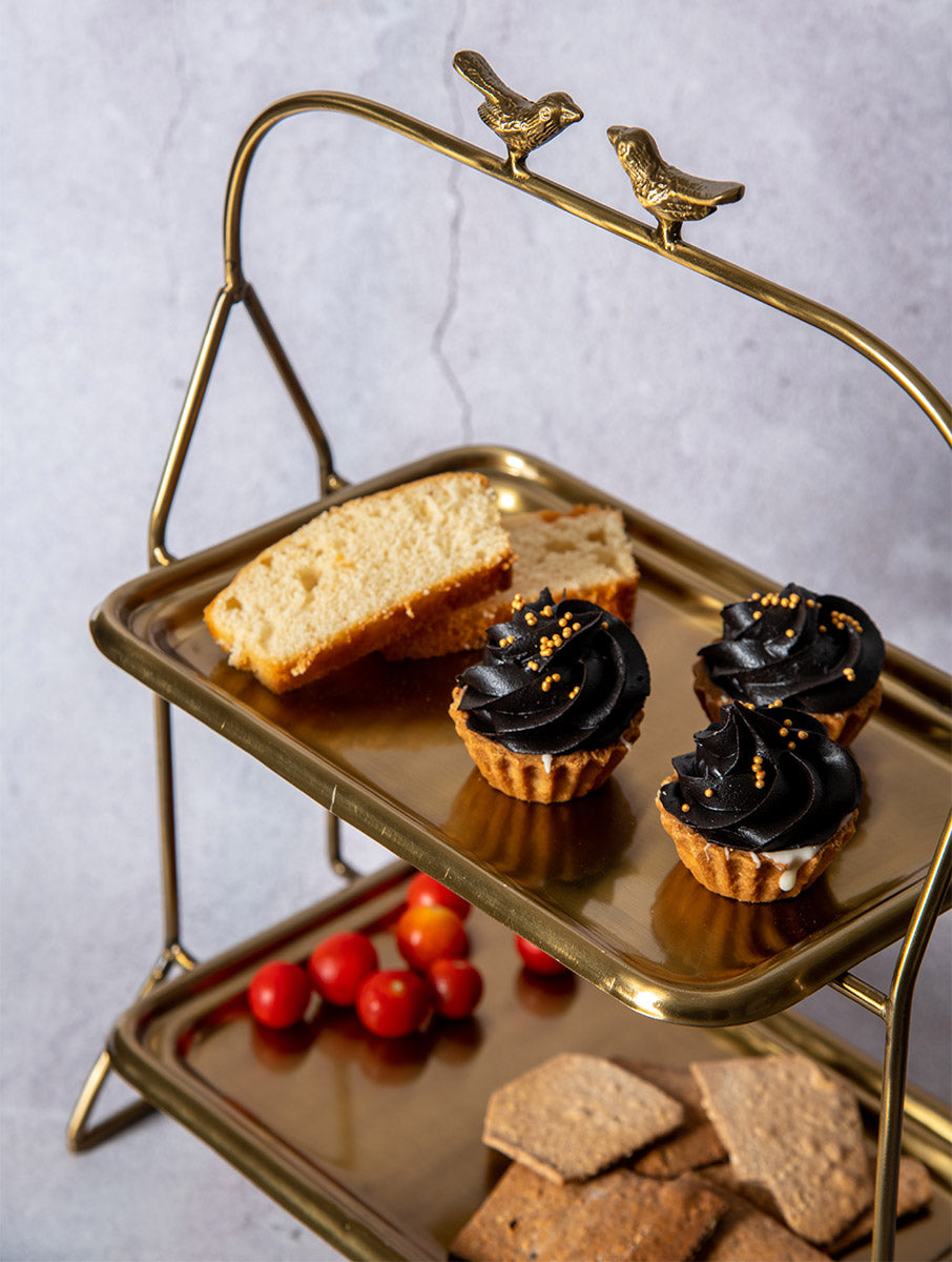 2 Tier Birdie Dessert Platter