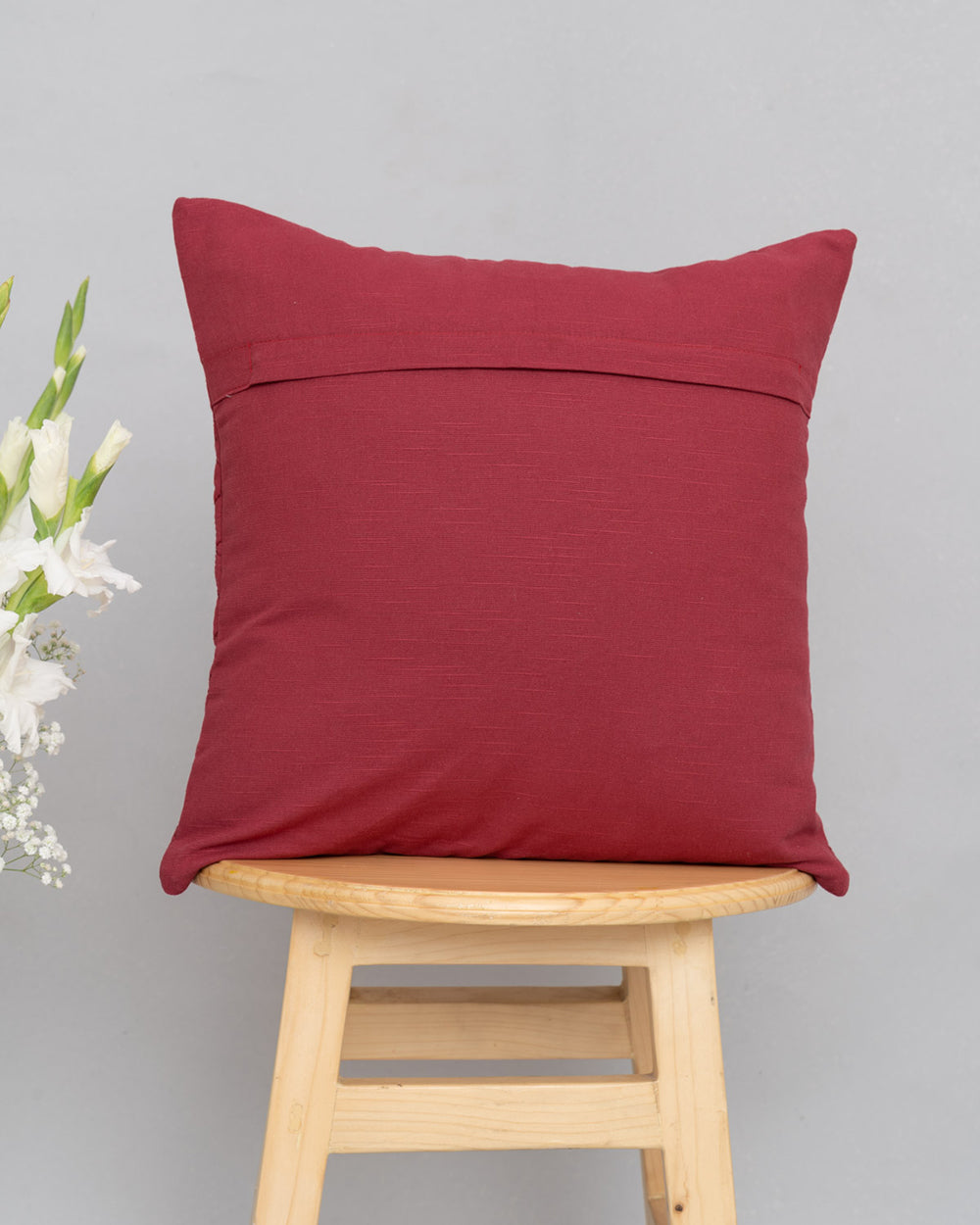 Crimson Weave Cushion Cover, 16"