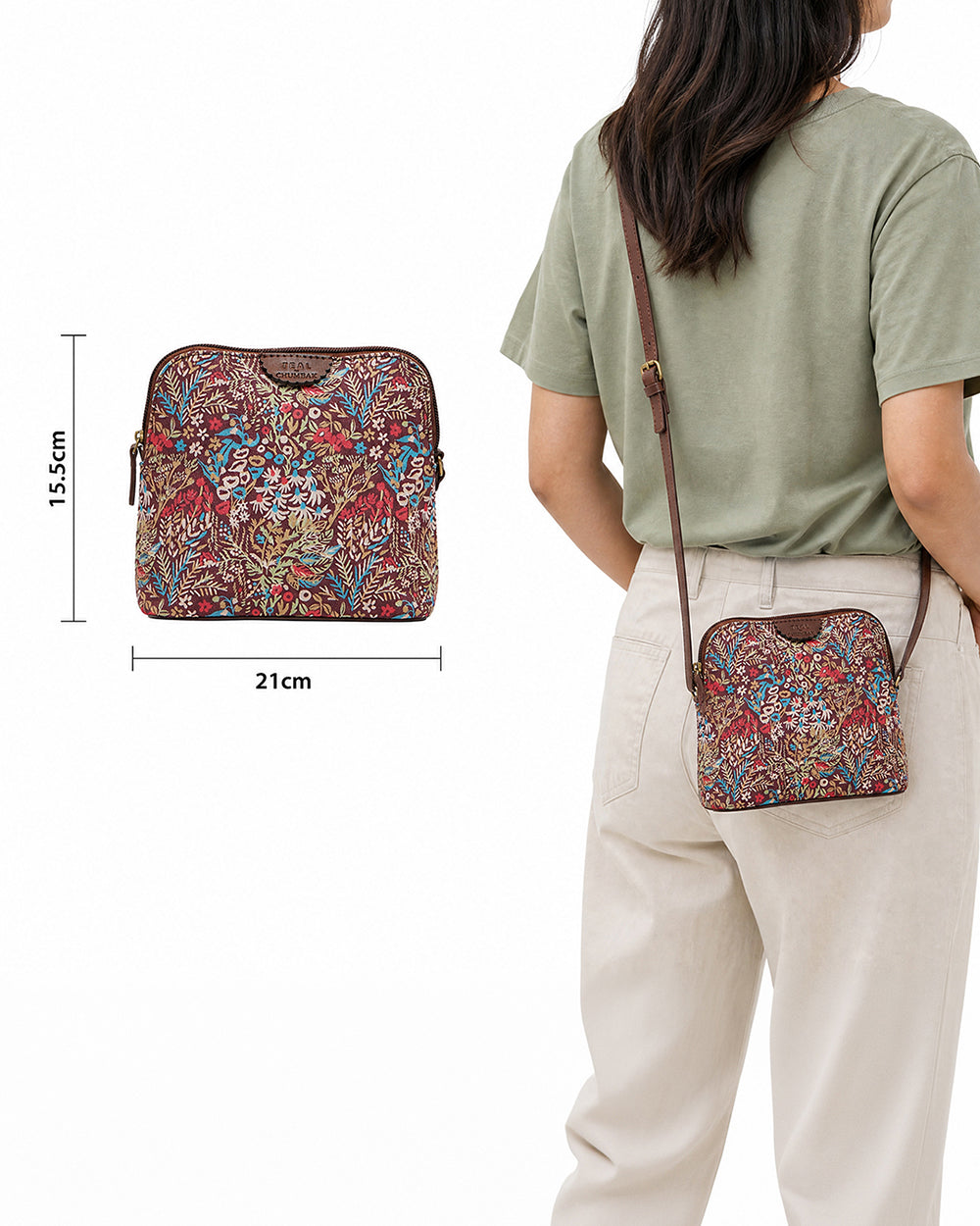 TealByChumbak Rainforest Sling Bag