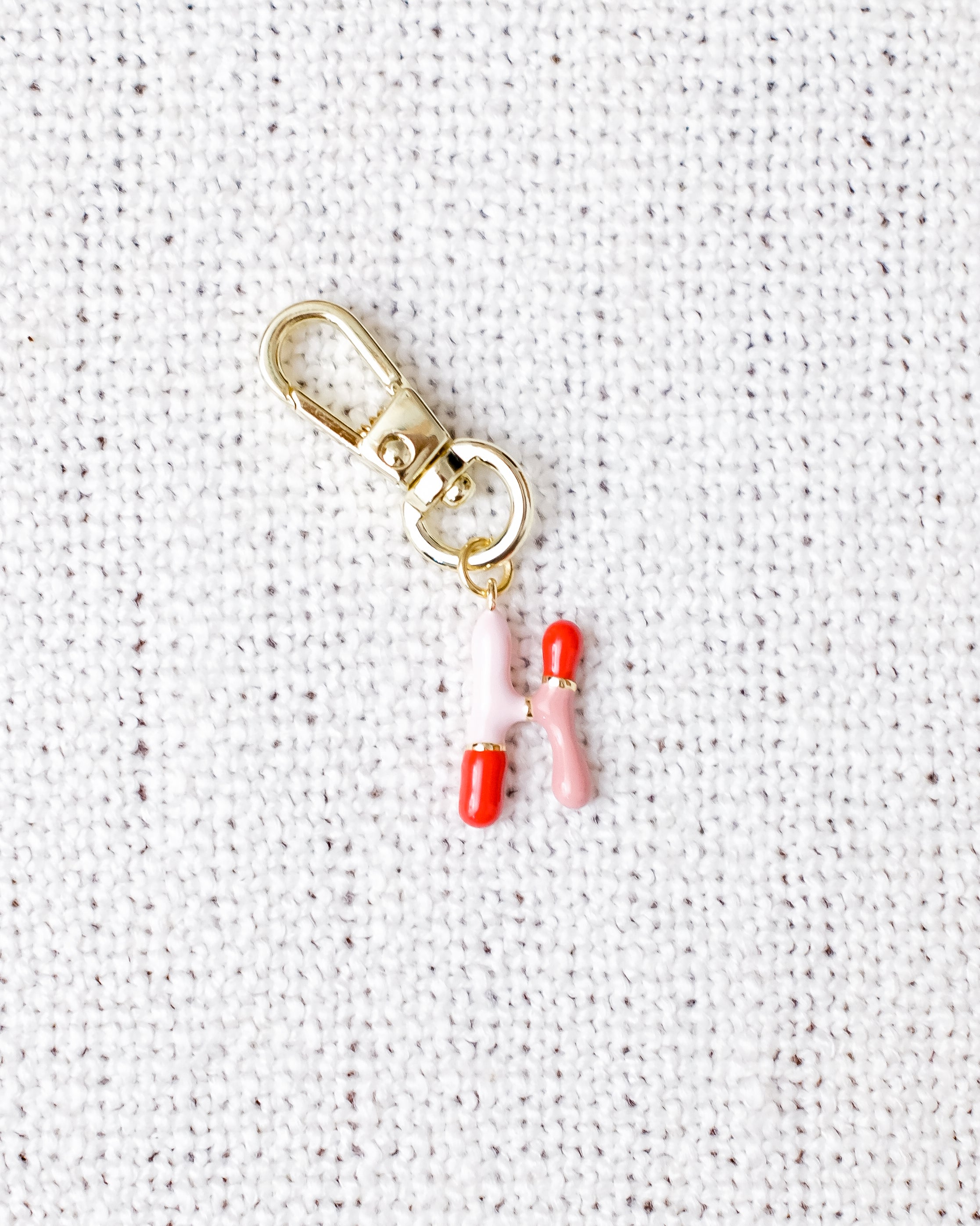 Alphabet Charm Hook - H