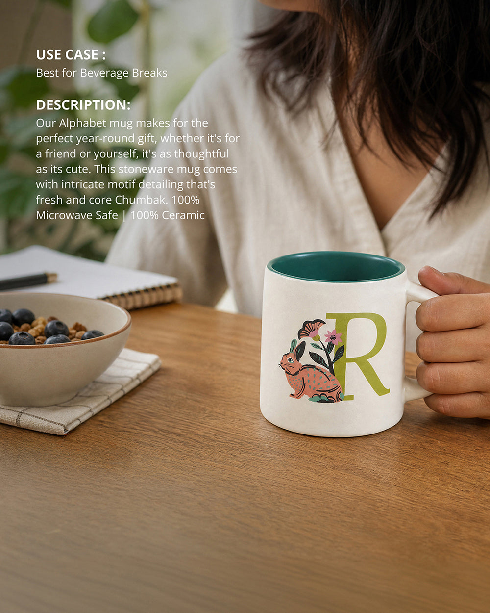 Rabbit Mug - R