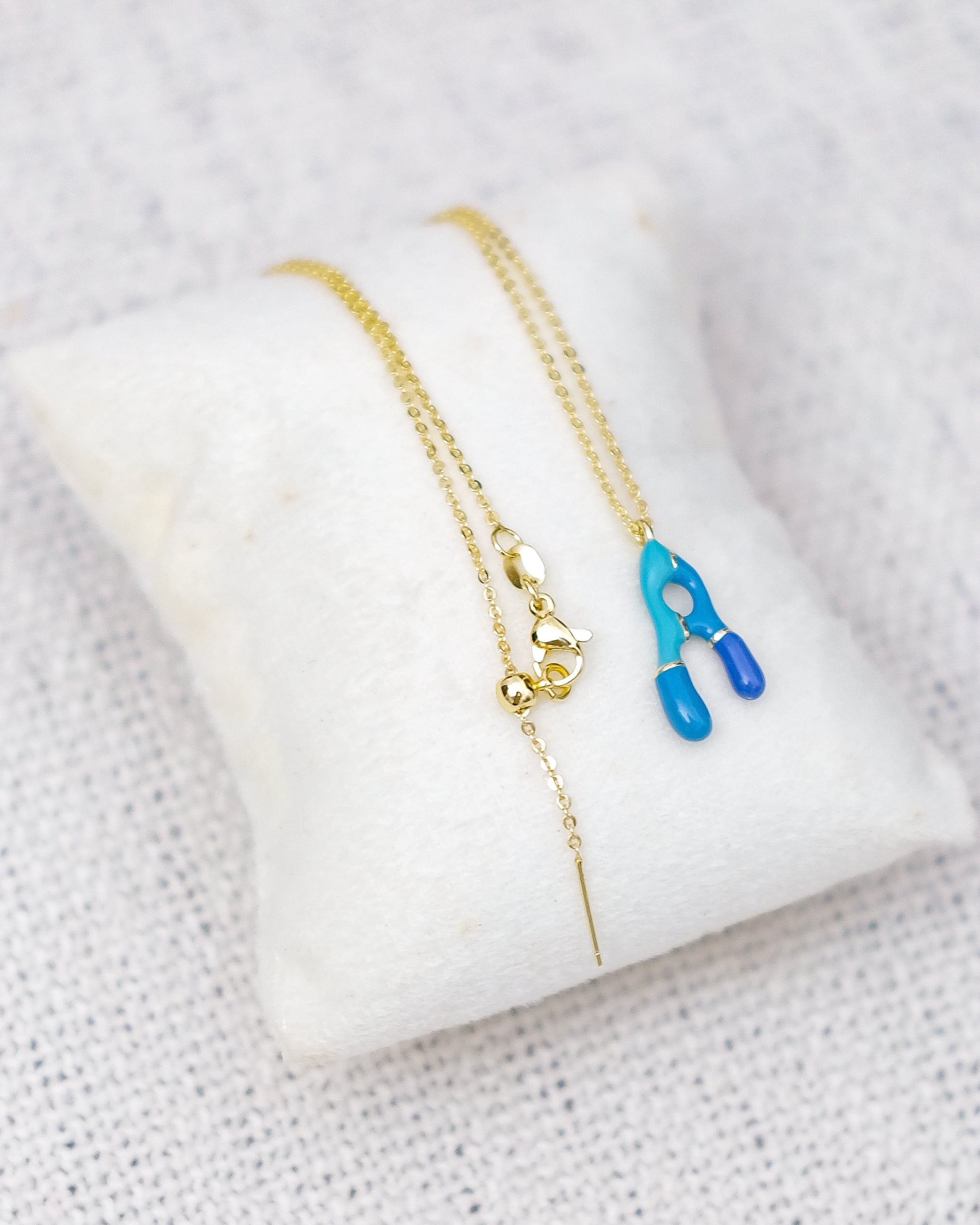 Alphabet Charm + Chain - A