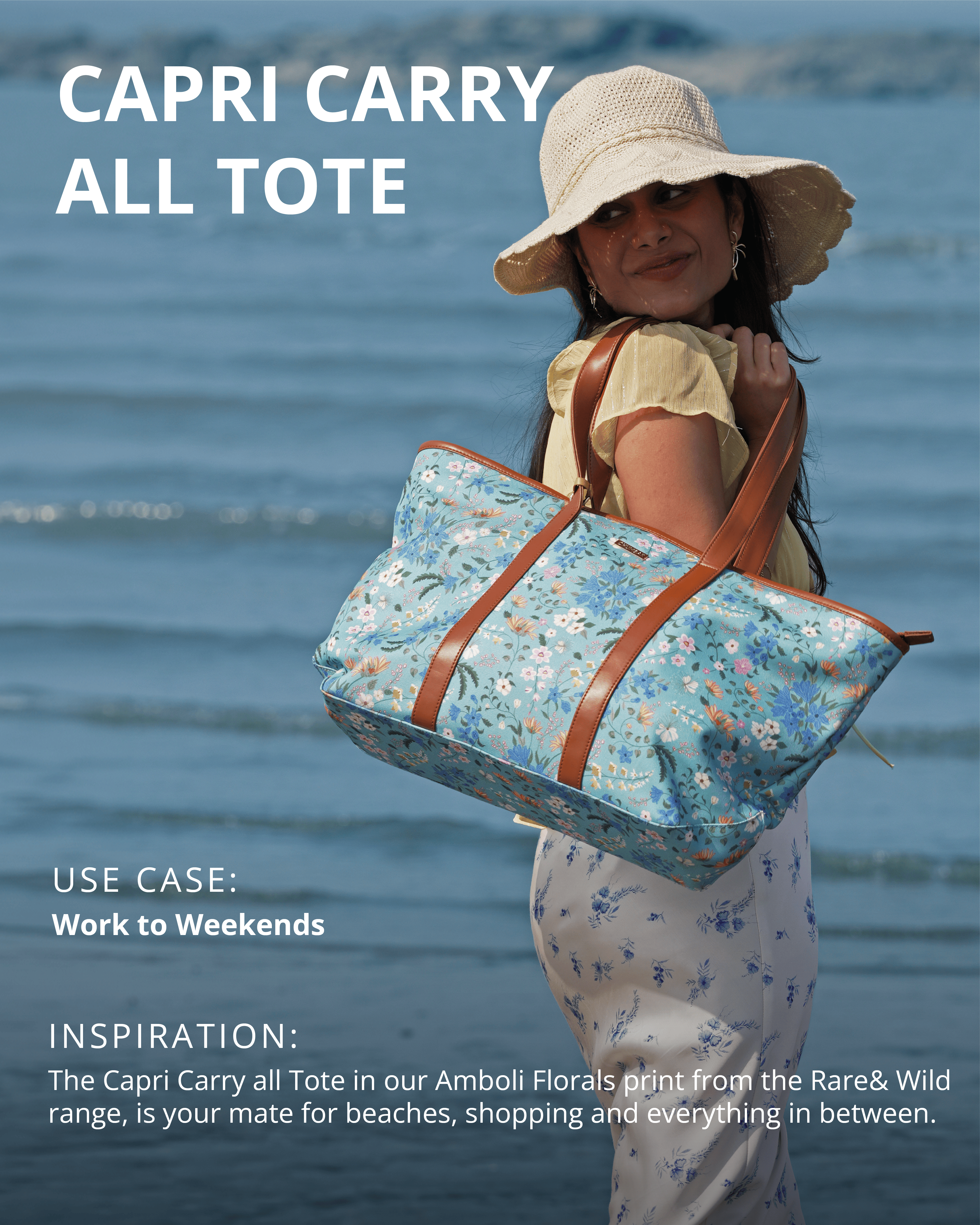 Capri Carry all Tote | Rare & Wild, Amboli