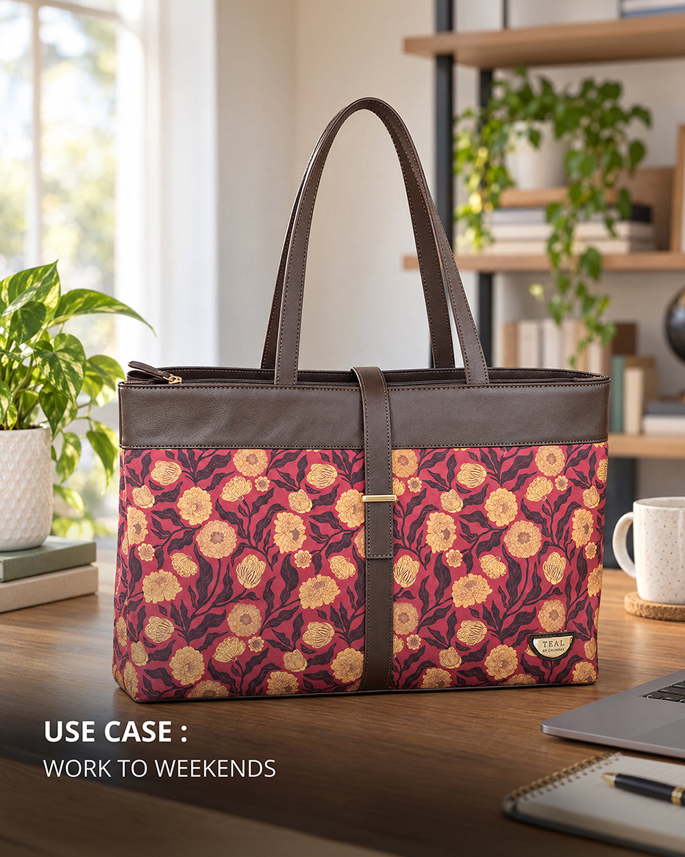 Teal by Chumbak Marigold Melody Work Tote