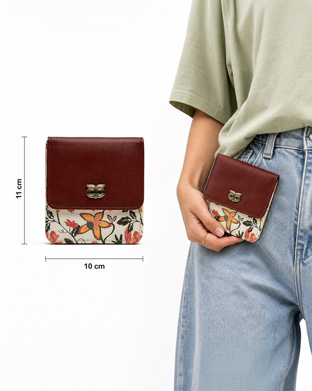 Olive Palm Wallet - Brown