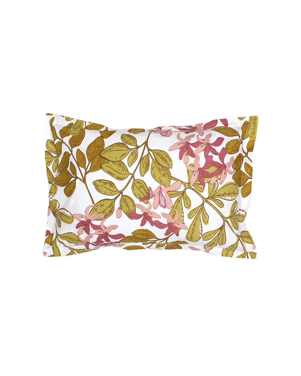 Moringa, Pink - Queen Size Bedsheet Set 180TC
