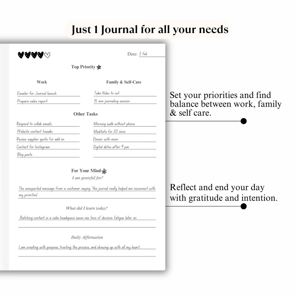 Planner & Feelings Journal Duo Giftbox(Pink & Green)