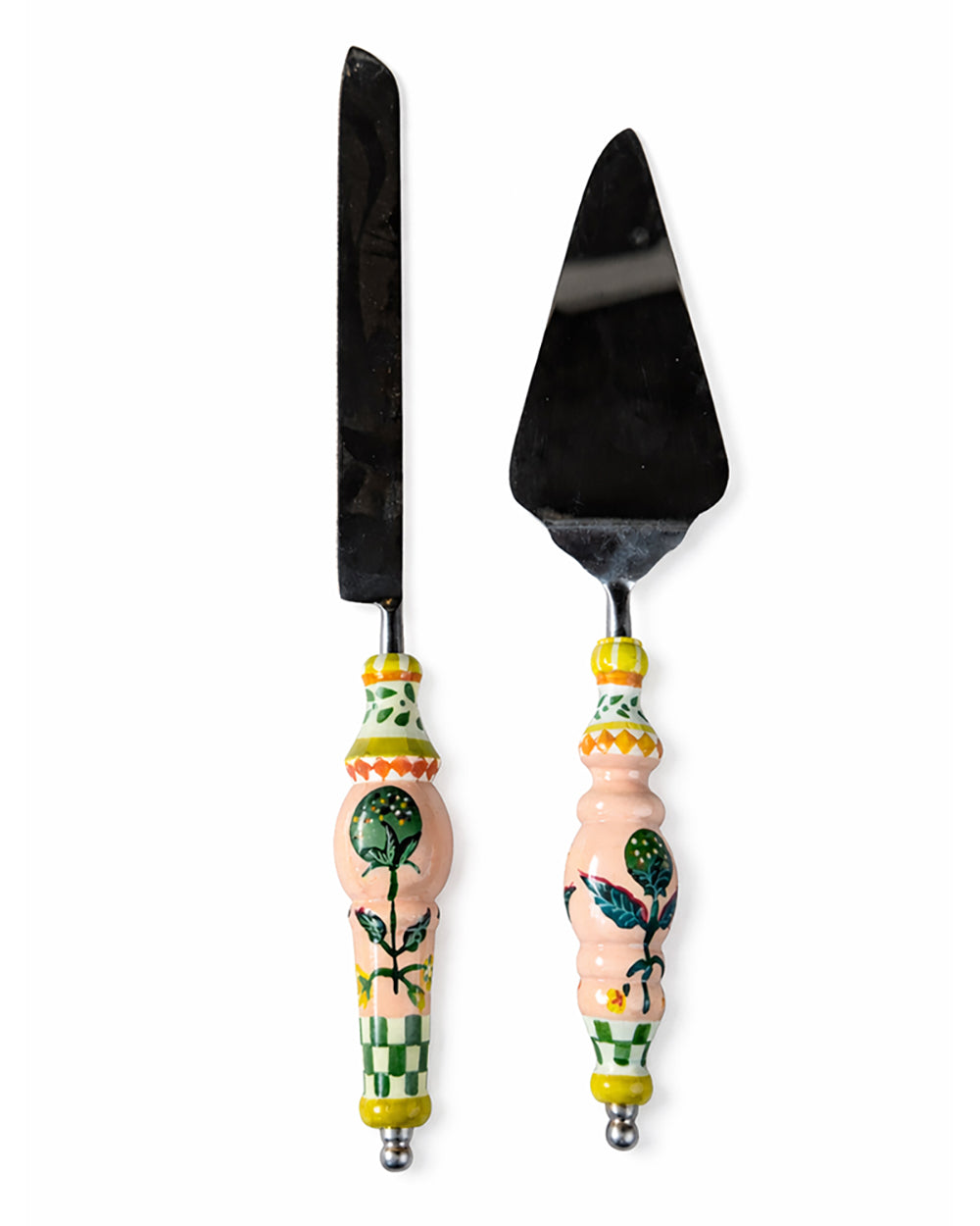 Limonata Cake Server Cutlery  Set, Set of 2 | Citrus Zest