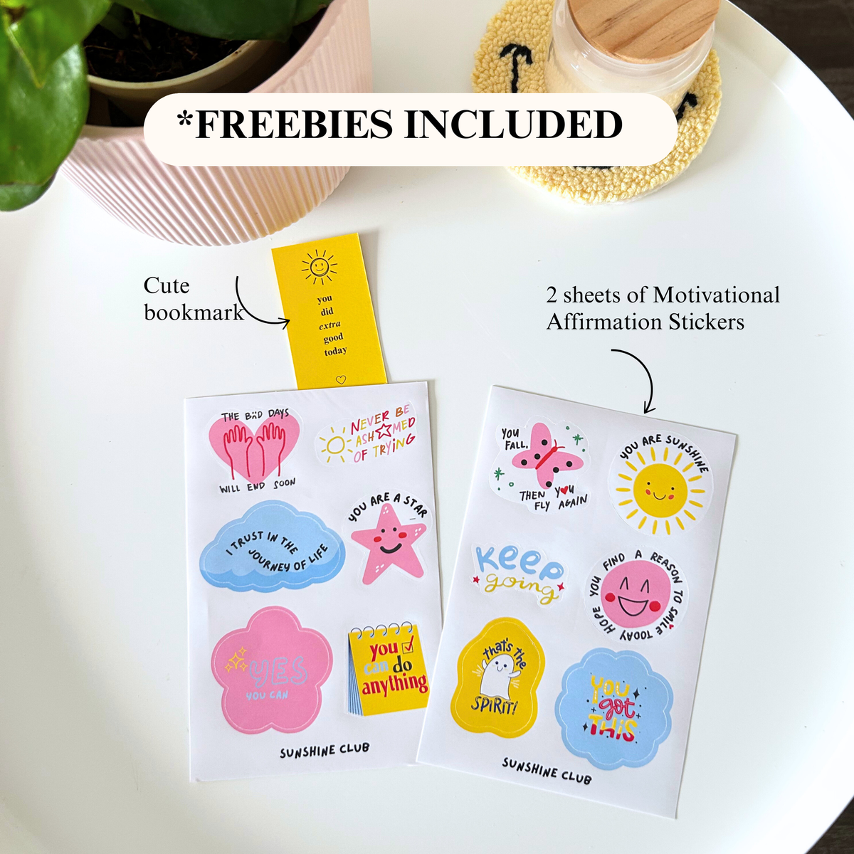 Planner & Feelings Journal Duo Giftbox(Pink & Yellow)