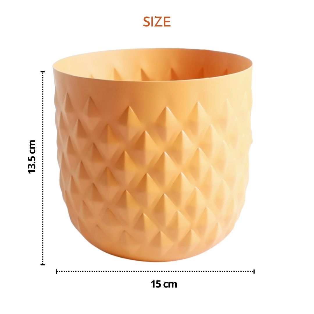 Pineapple Planter Yellow 5.3"