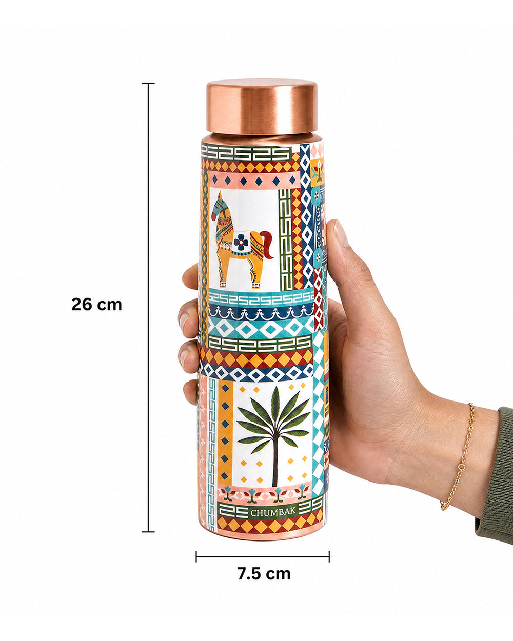 Tiruvila Copper Sipper, 900 ml