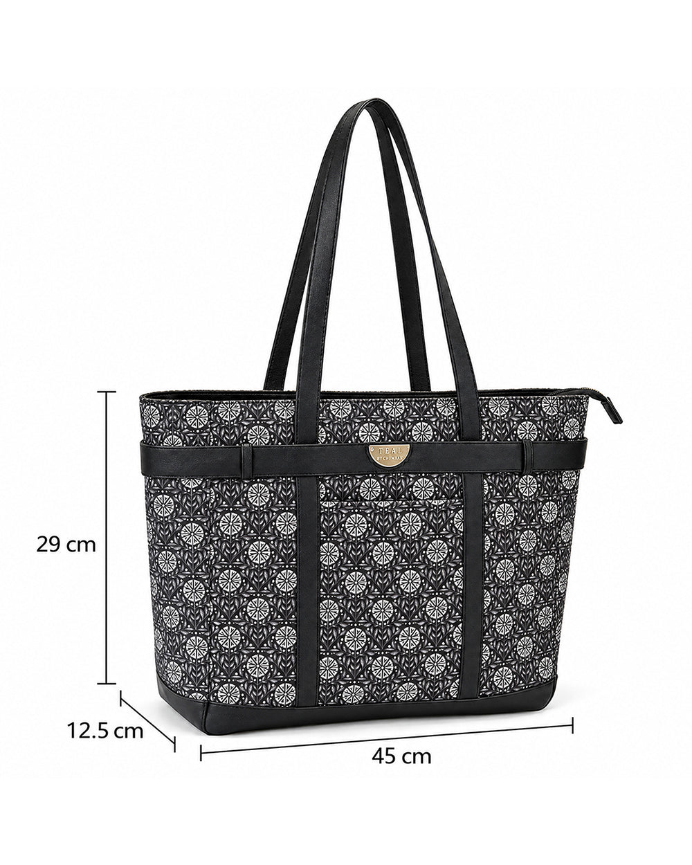 Teal by Chumbak Night Garden Laptop Tote