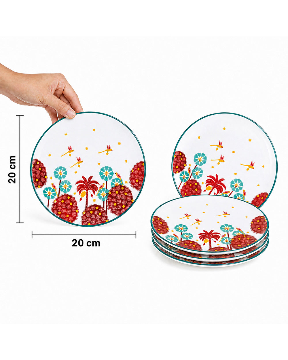 Saanjh Snack Plates Gift Set of 4
