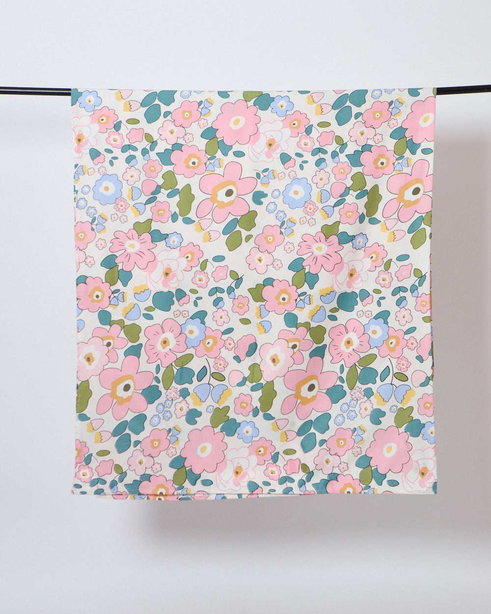 Pink Bloom - Queen Size Bedsheet Polycotton