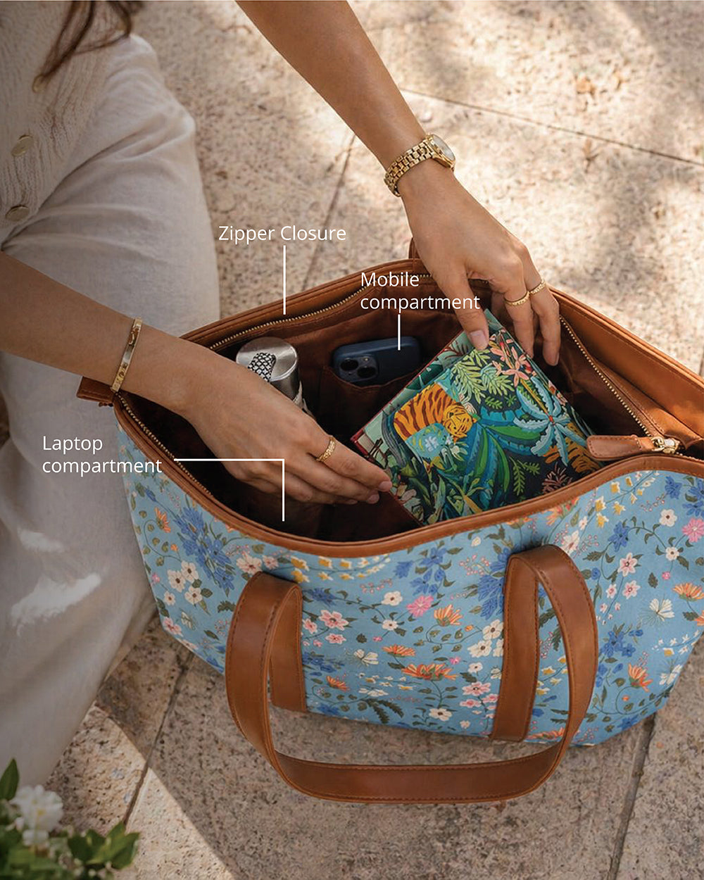 Capri Carry all Tote| Rare & Wild, Amboli