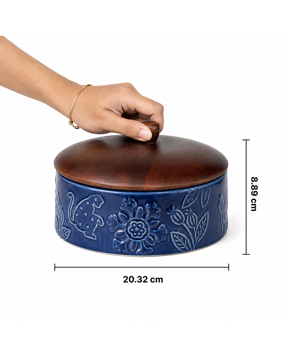 Forest Embossed Storage Jar| Forest Folklore