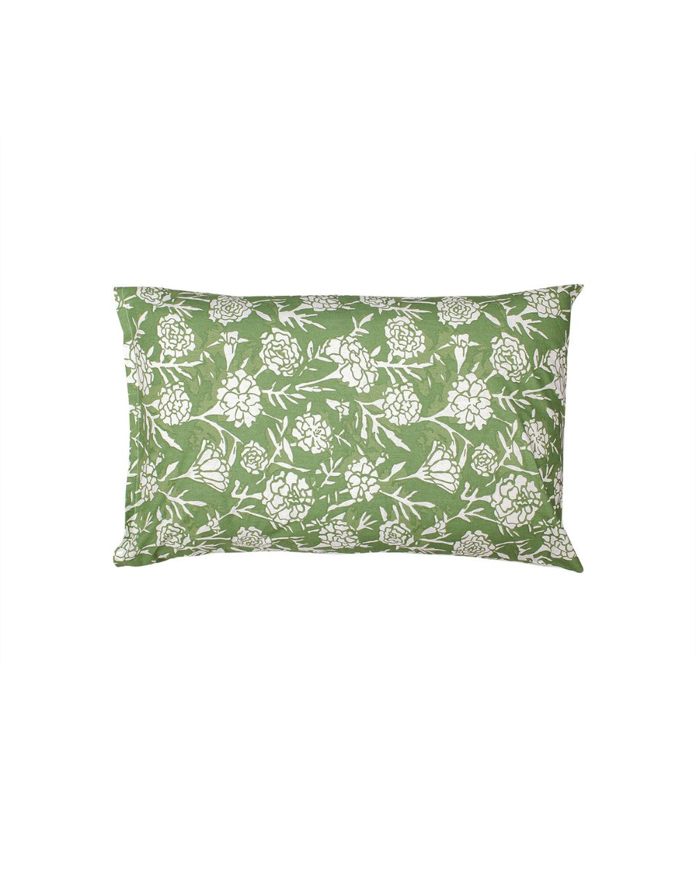 Genda Phool, Green - Queen Size Bedsheet Set 144TC