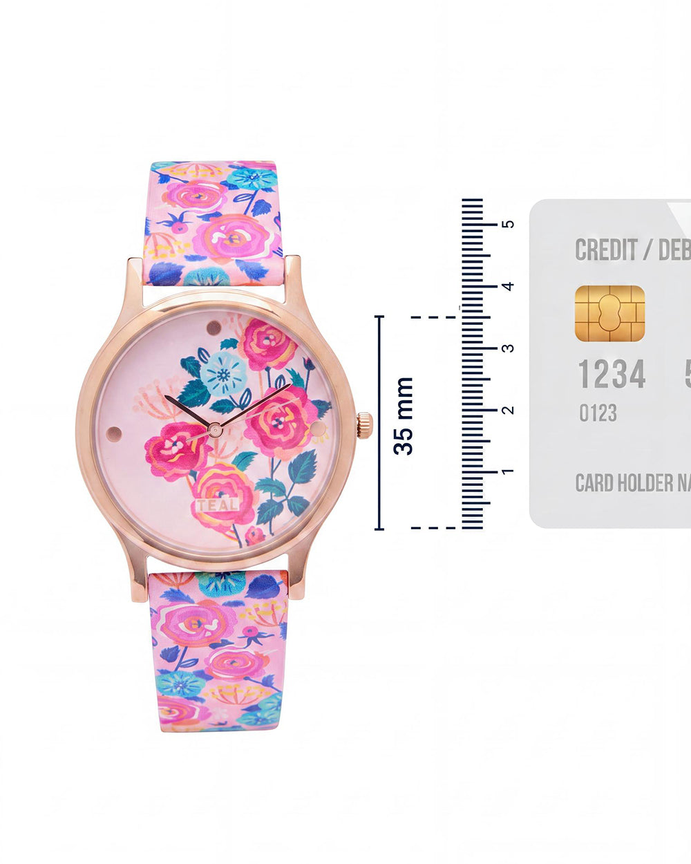 TEAL by Chumbak Rose Garden Wrist Watch