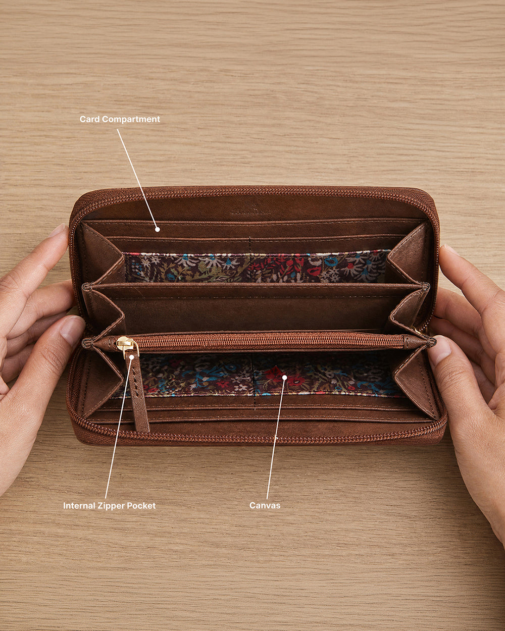 TealByChumbak Rainforest Long Wallet