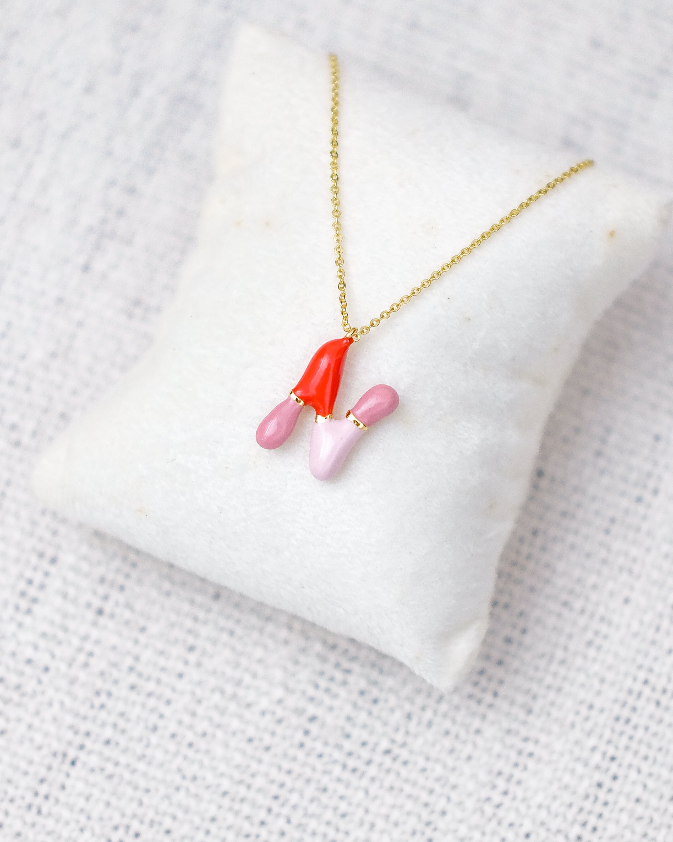 Alphabet Charm + Chain - N