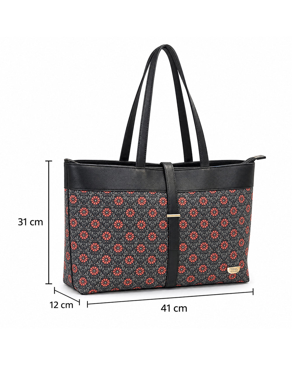 Teal by Chumbak Phool Jaal Work Tote
