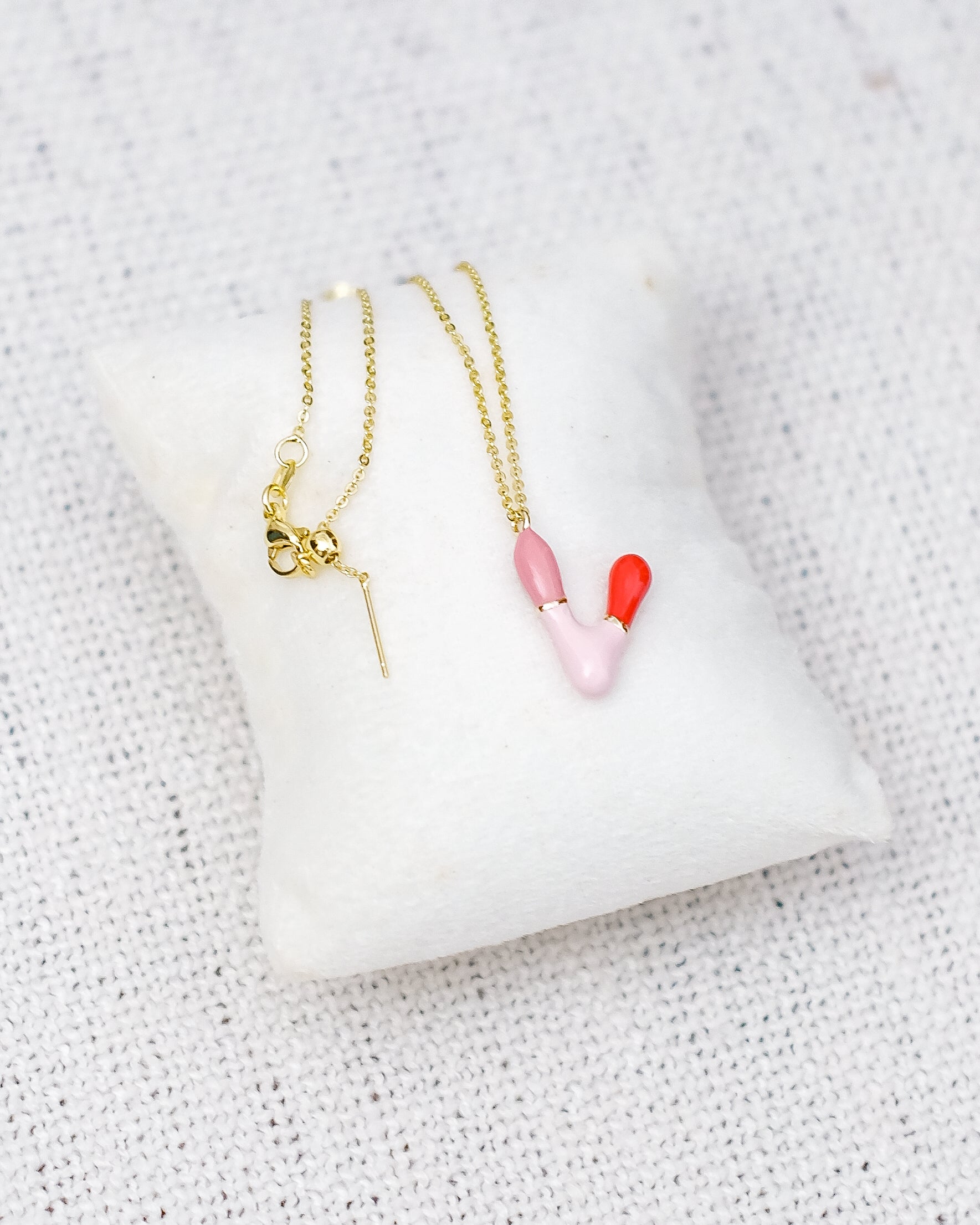 Alphabet Charm + Chain - V