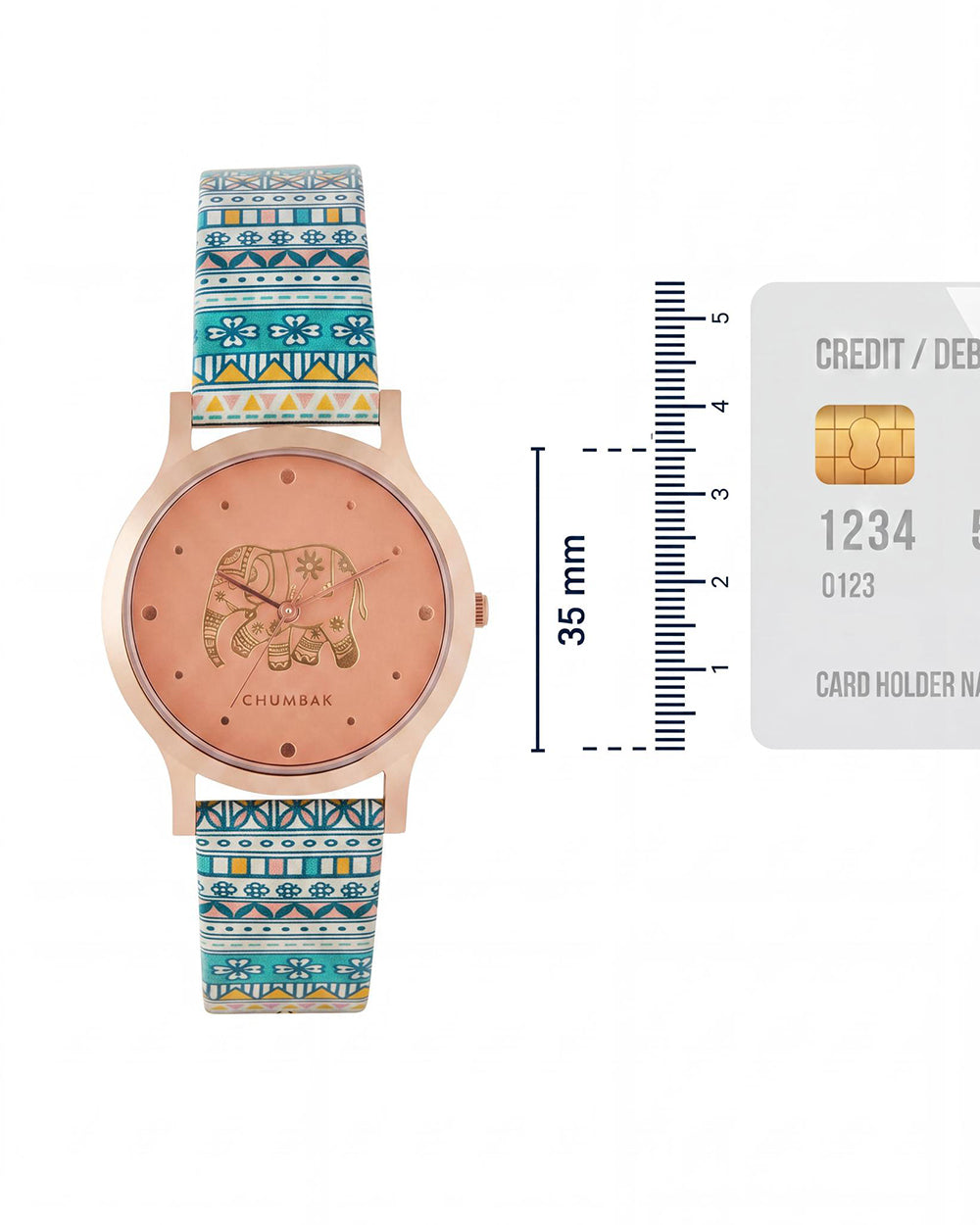 TEAL by Chumbak Carnival Elephant Watch