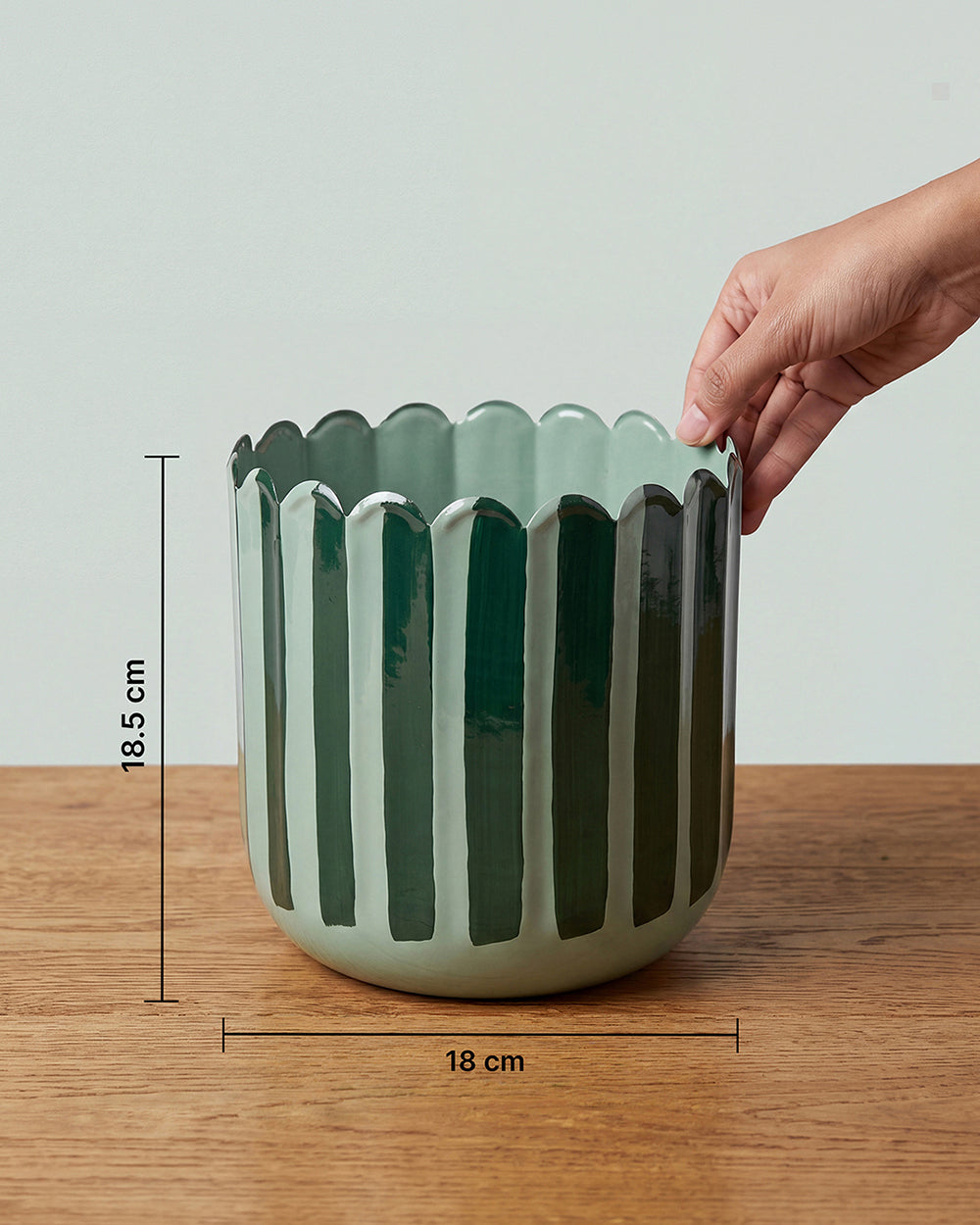 Green Grove Metal Planter - Small | Forest Folklore