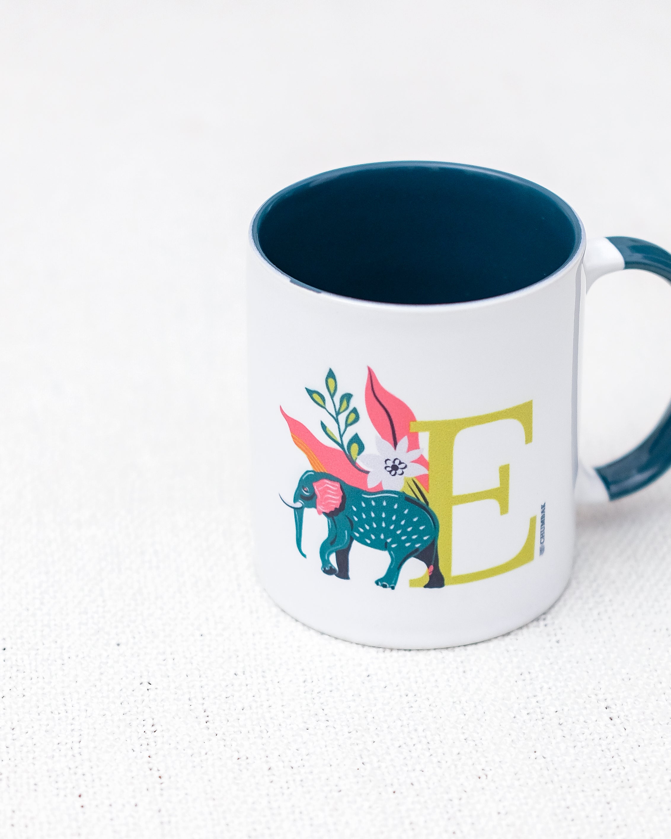 Elephant Mug – E | Gloss Finish