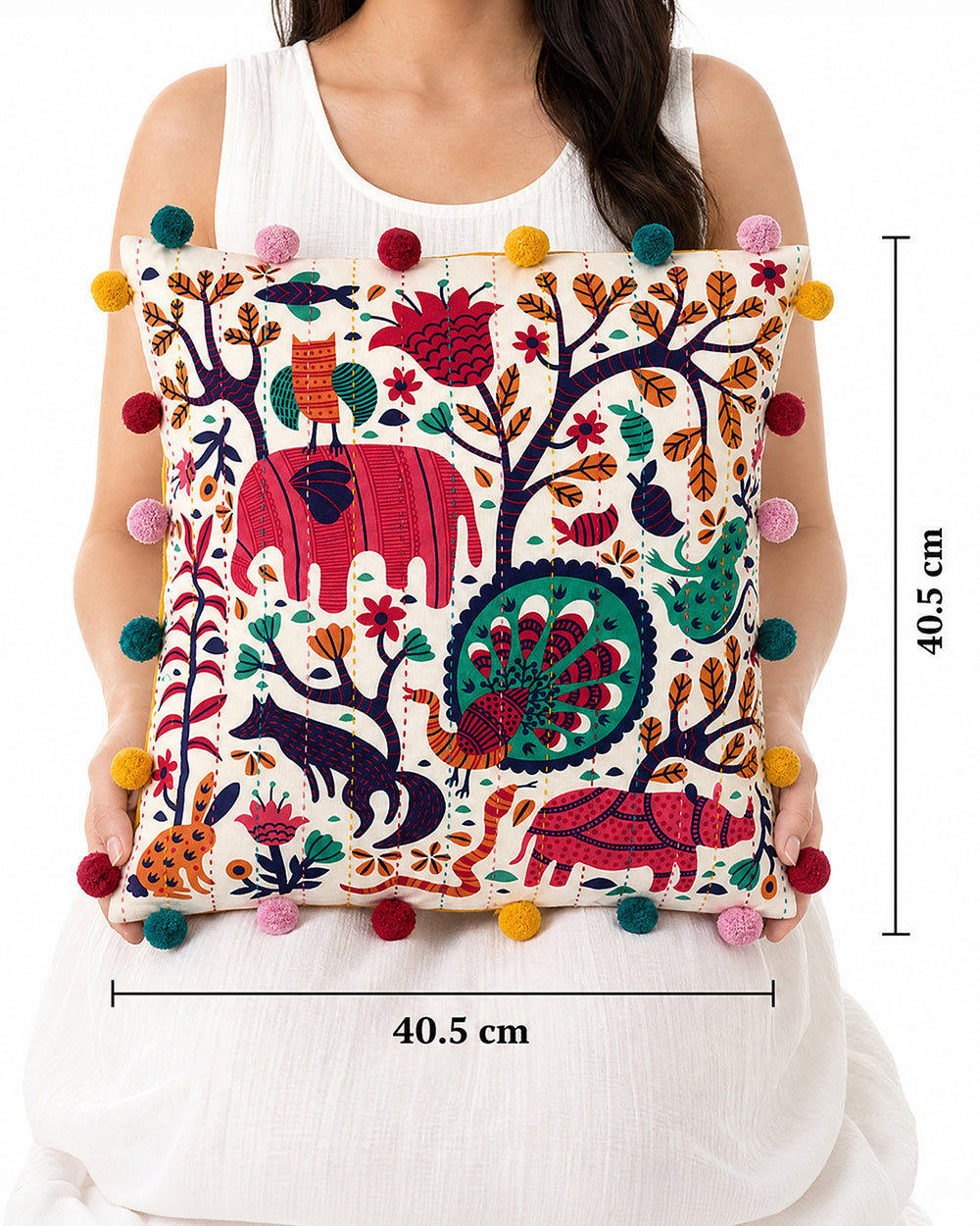 Sundarbans 16" Gondh Cushion Cover