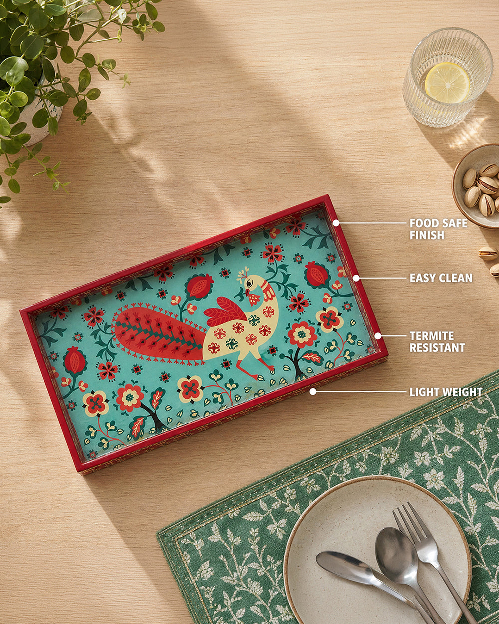 Jaipur Gardens Kasuti Tray