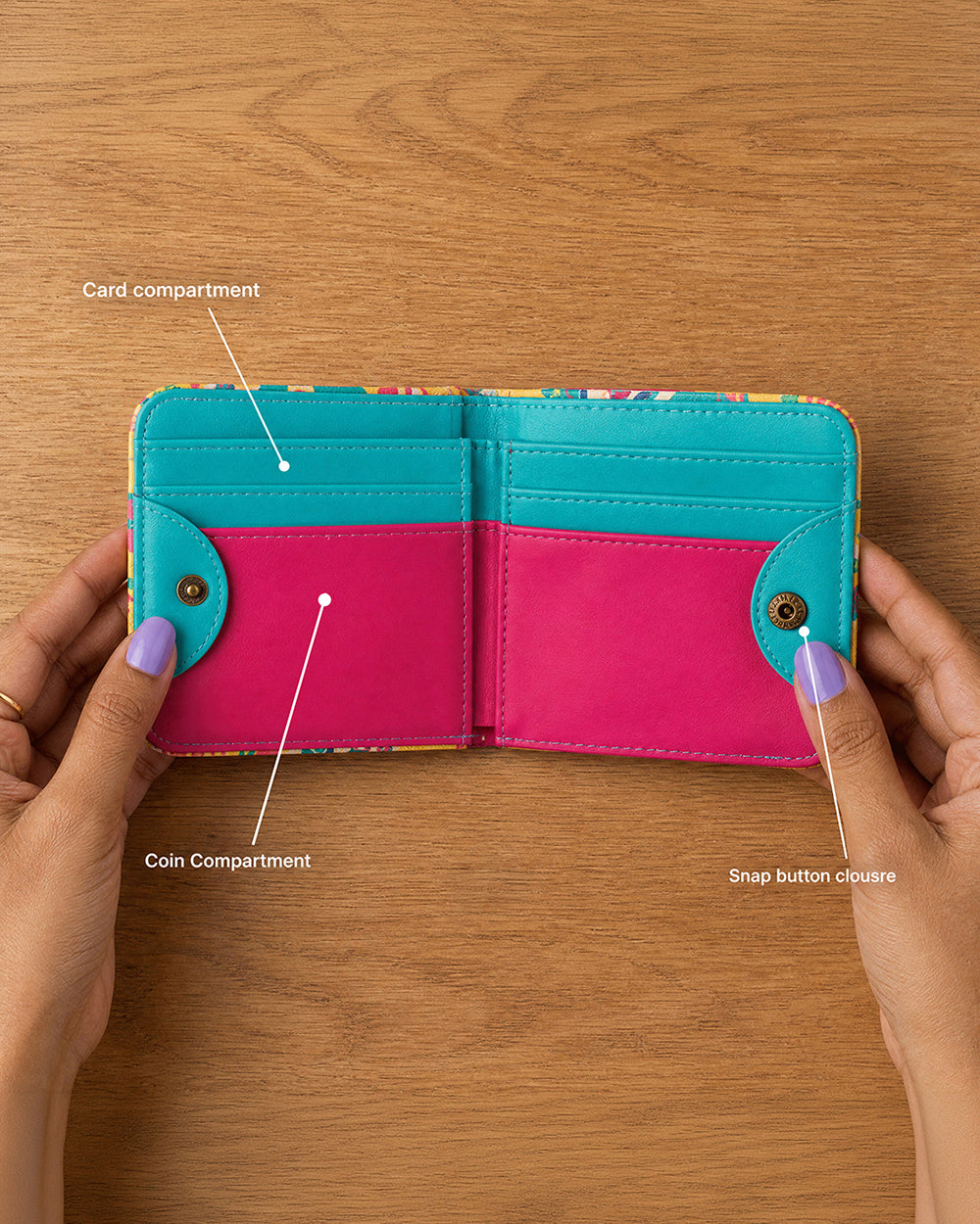 Tropical Birdie Wallet ' Yellow