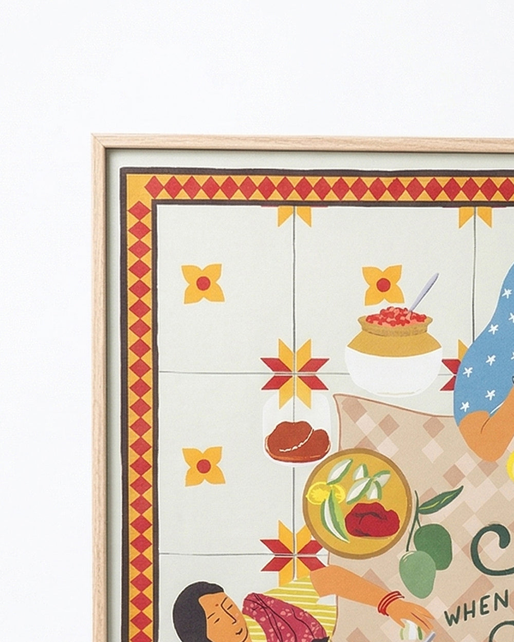 Lemon Pickle Wall Frame, 40x50cm| Citrus Zest