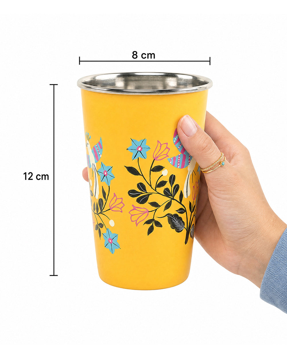 Boho Birds Steel Tumbler - Large