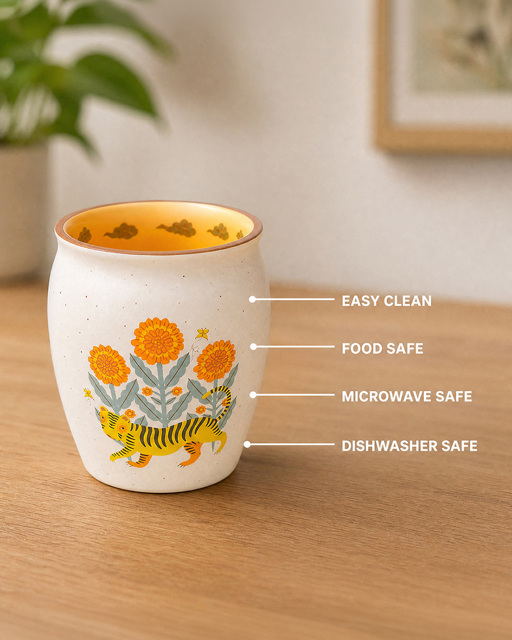 Marigold Kulhad - Set of 4
