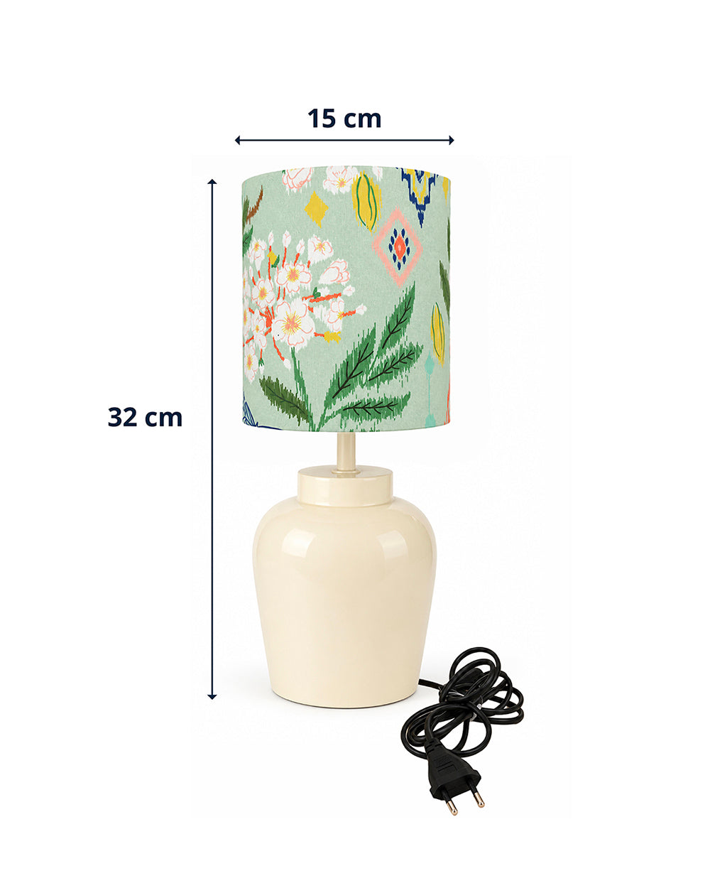 Folklore Bloom Ikat Table Lamp | Forest Folklore