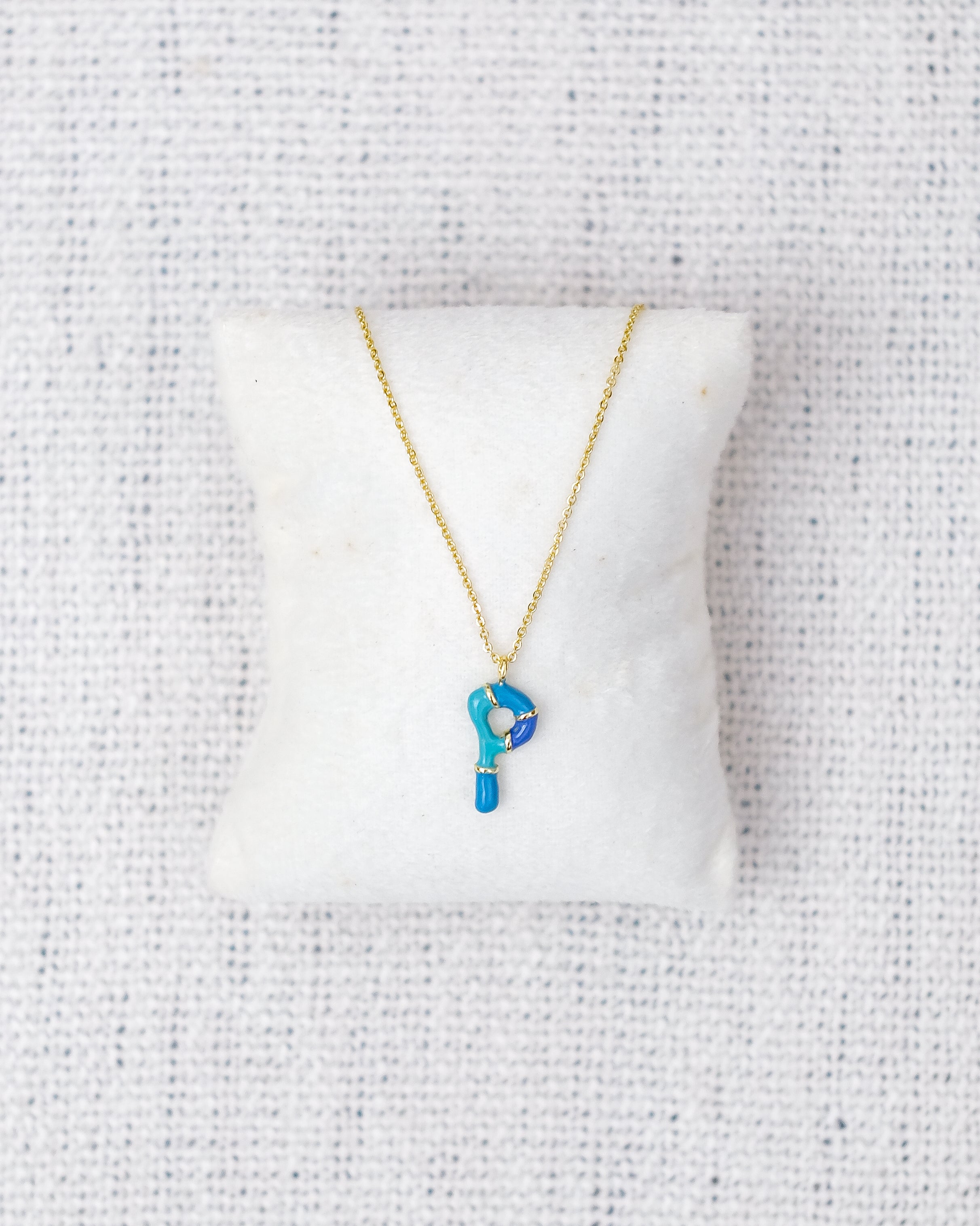 Alphabet Charm + Chain - P