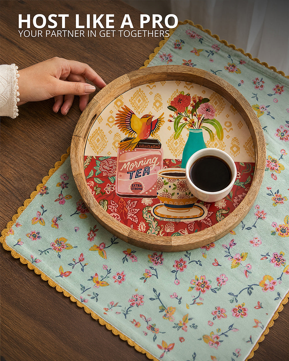 Good-Old Tea Palampore Tray