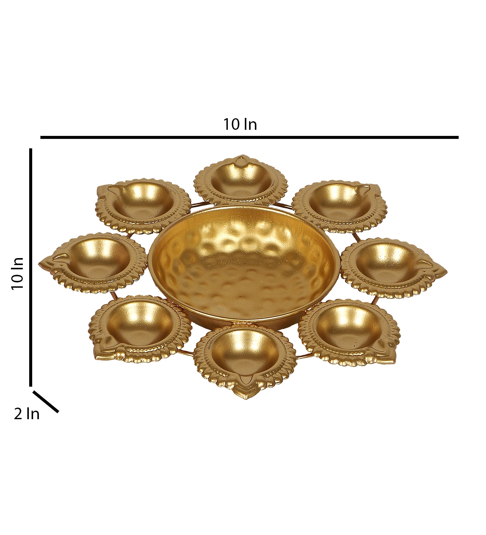 Classic Diya Urli - Gold