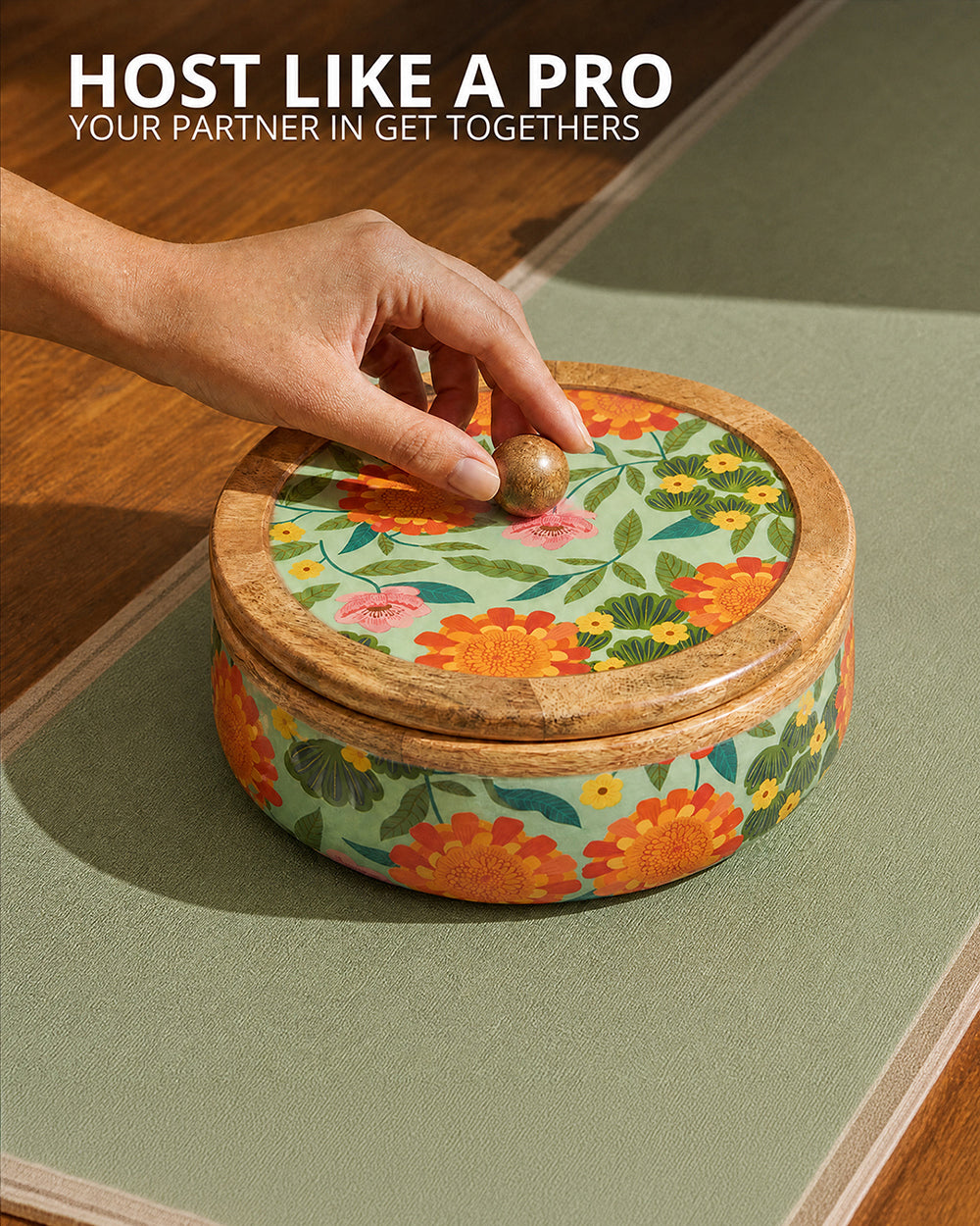 Marigold Storage Box | Wood